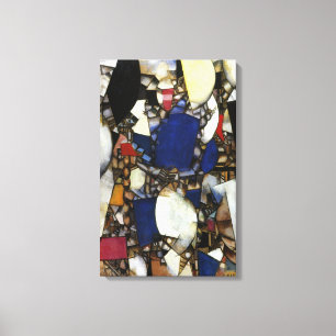 Lienzo Mujer virgen y leyenda azul