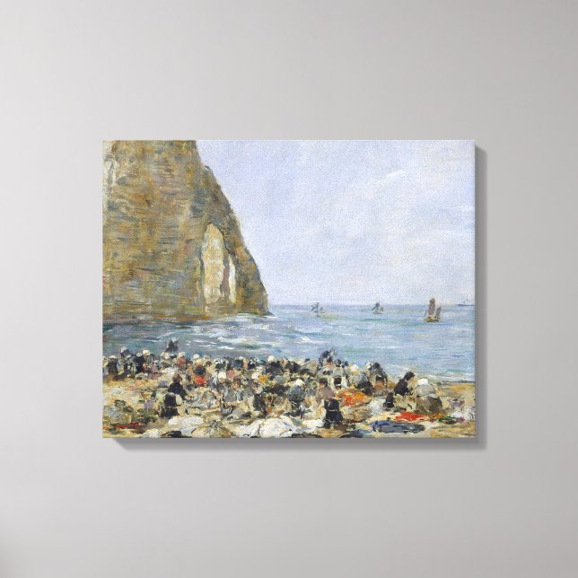 Lienzo Mujeres de la playa de Etretat, 1894 (Anverso)
