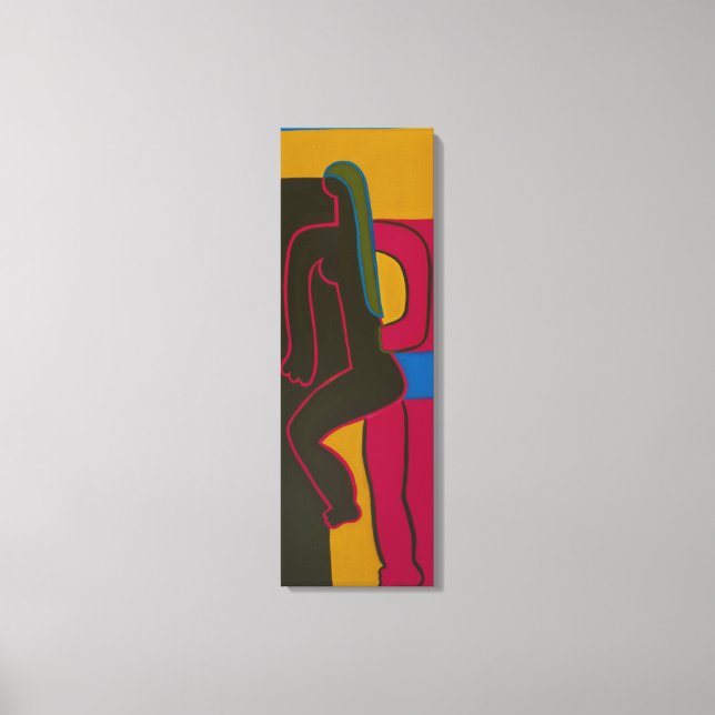 Lienzo Mujeres de rosa (Anverso)