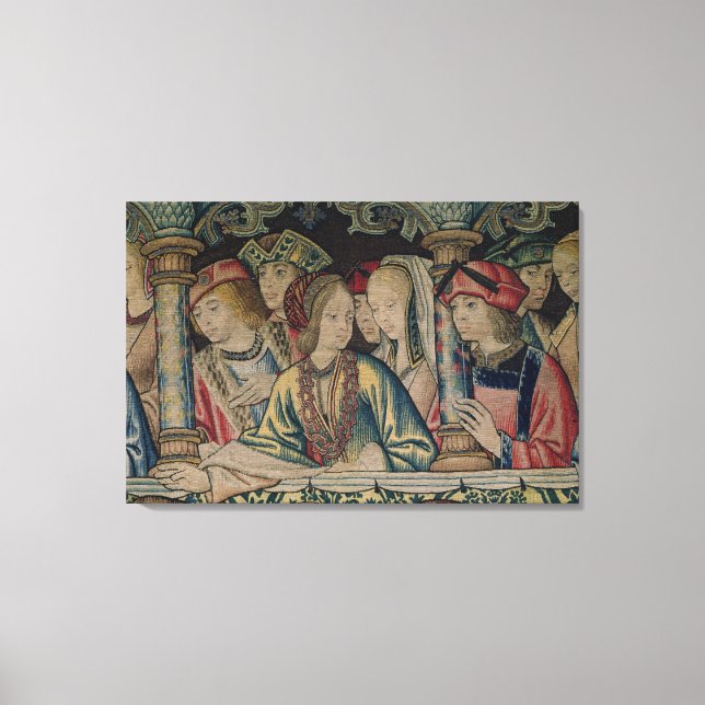 Lienzo Mujeres en la corte de David (Anverso)
