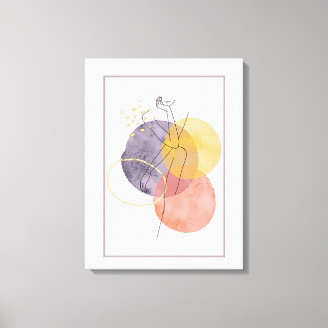 Lienzo mujeres en silueta (Anverso)