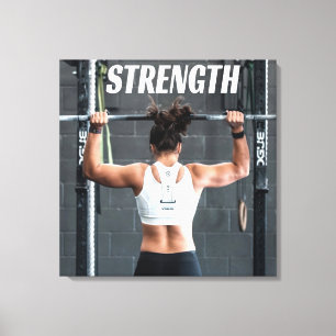 Lienzo Mujeres Fuerza Fitness Motivación Entrenamiento Mu