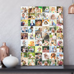 Lienzo Multi Photo 54 Picture Grid Collage Beige<br><div class="desc">Crea tu propio lienzo de galería de fotos con 54 fotos favoritas. La plantilla de fotos está lista para que subas tus imágenes, que se muestran en formato cuadrado / instagram en un sencillo collage de fotos al estilo de cuadrícula. El color de fondo es beige neutro y si quieres...</div>