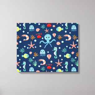 Lienzo Mundo del Mar