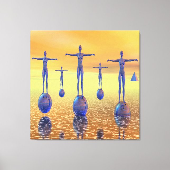 Lienzo Mundo Futuro (Anverso)