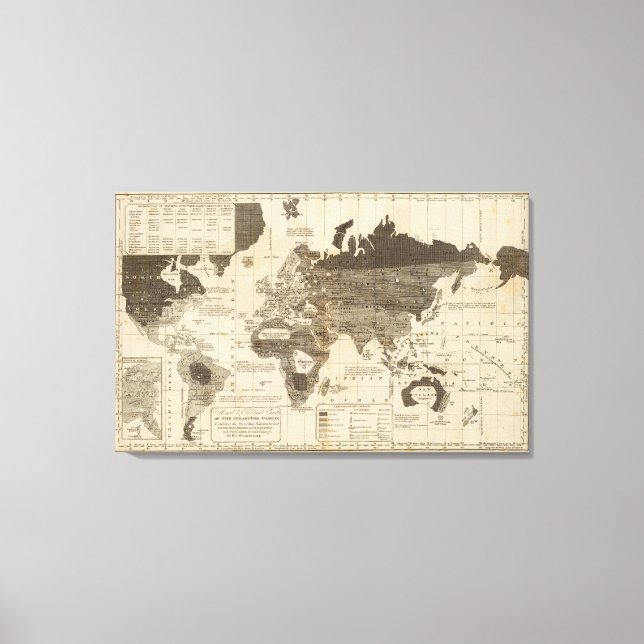 Lienzo Mundo moral, político (Anverso)