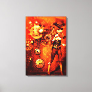 Lienzo Muñeca de Steampunk