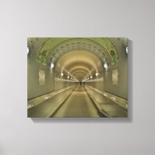 Lienzo Mural Hamburgo Elbtunnel viejos