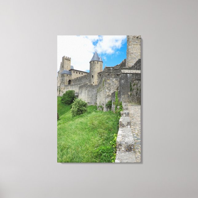 Lienzo Muralla fortificada de Carcassonne (Anverso)