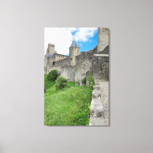 Lienzo Muralla fortificada de Carcassonne