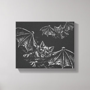 Lienzo Murciélago en Picada - por BurnsInHell