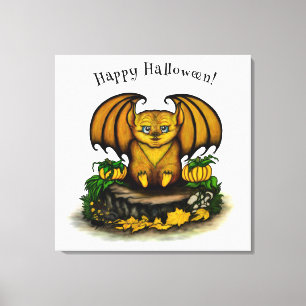 Lienzo Murciélago lindo de Halloween