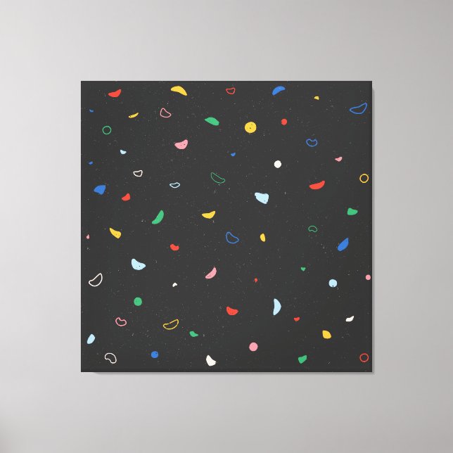 Lienzo Muro de escalada oscuro (Anverso)