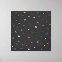 Muro de escalada oscuro