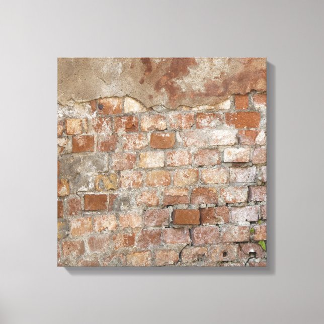 Lienzo Muro de ladrillo antiguo (Anverso)
