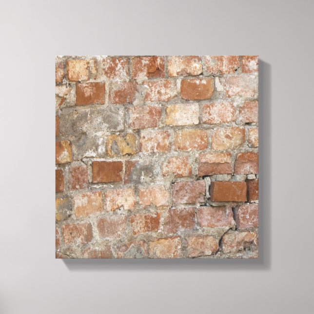 Lienzo Muro de ladrillo antiguo (Anverso)