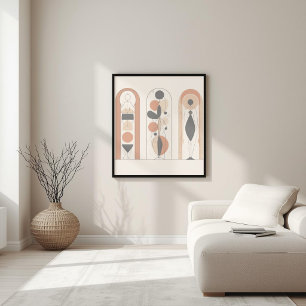 Lienzo Musa Moderna – Geometría Femenina Abstracta XII