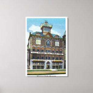 Lienzo Museo de las Cataratas del Niágara, vista de un ni