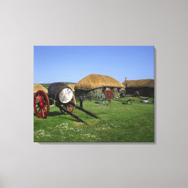 Lienzo Museo Skye, Kilmuir, Isla de Skye, tierras altas, (Anverso)