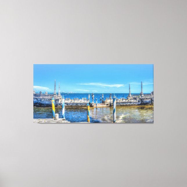 Lienzo Museo Vizcaya en Miami Florida (Anverso)
