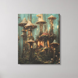 Lienzo Mushroom Magic Forest