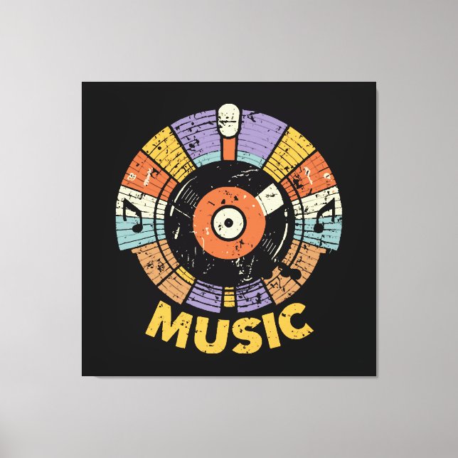 Lienzo música clásica retro (Anverso)