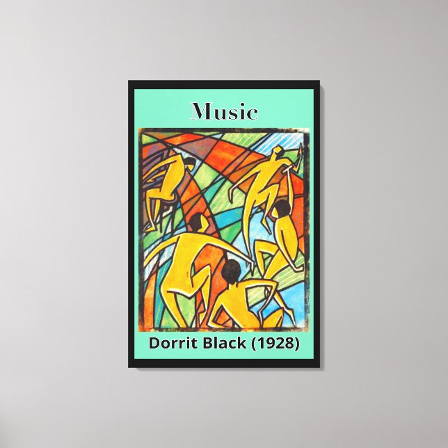 Lienzo Música de Dorrit Black (1928) (Anverso)