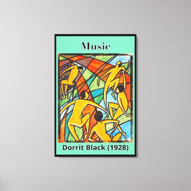 Lienzo Música de Dorrit Black (1928) (Anverso)