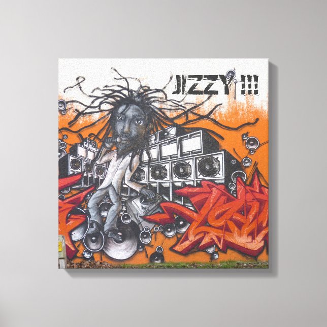 Lienzo Música de graffiti (Anverso)
