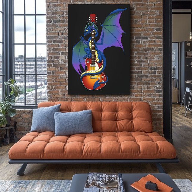Lienzo Música de Guitarra Blue Dragon Sunburst (Subido por el creador)