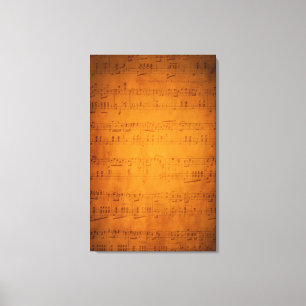 Lienzo Música de hojas antiguas
