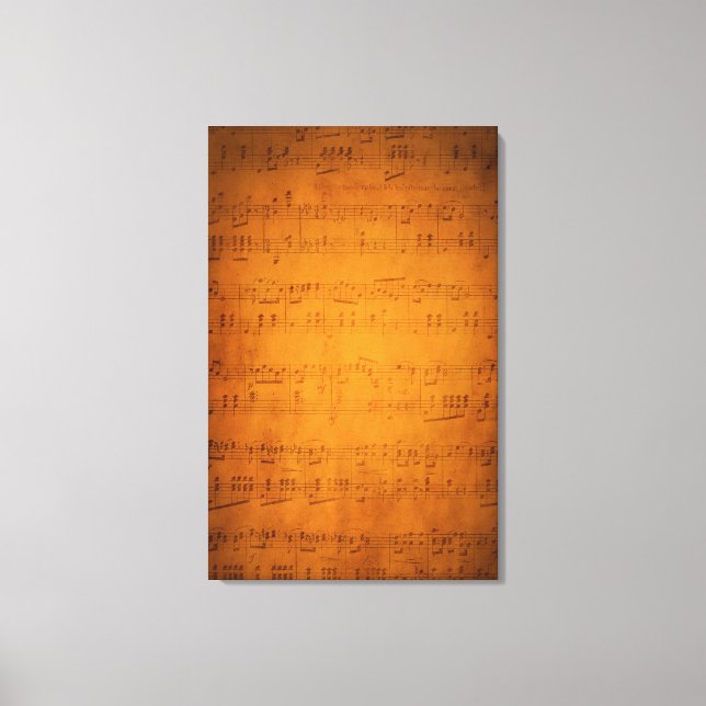 Lienzo Música de hojas antiguas (Anverso)