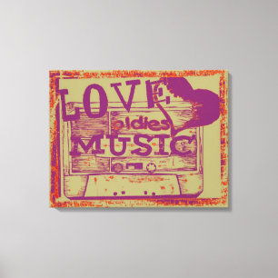 Lienzo Música de los viejos amigos del amor 4 Canvas