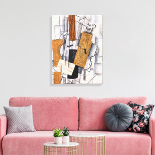 Lienzo Música de violín y chapa   Georges Braque