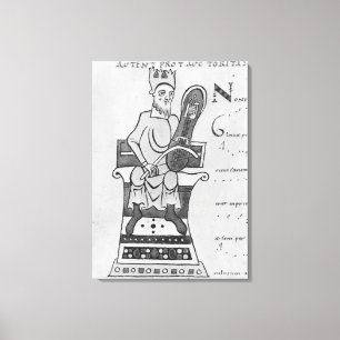 Lienzo Músico tocando una cruz