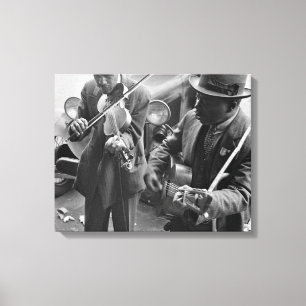 Lienzo Músicos callejeros de West Memphis, 1935