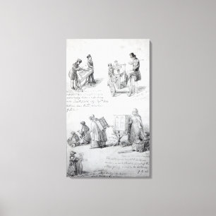 Lienzo Músicos en las calles de Londres, 1841-43