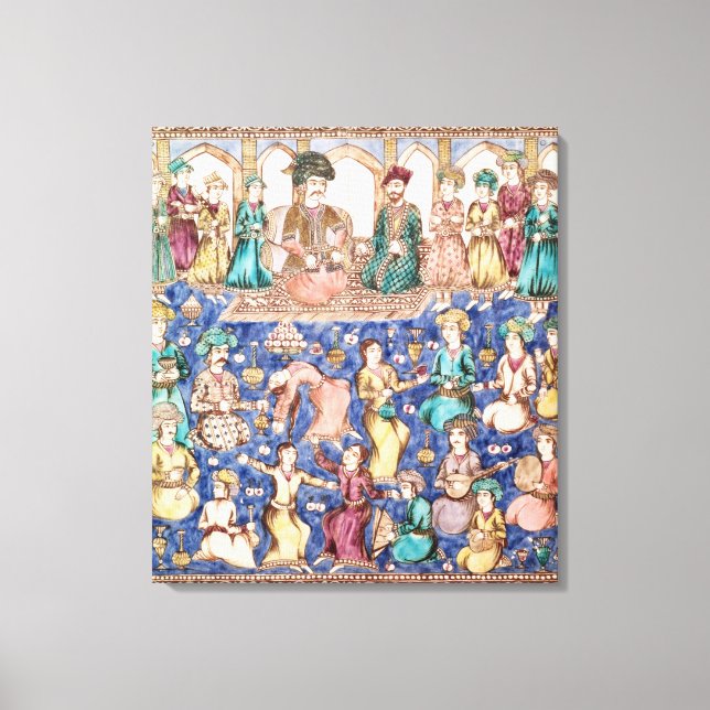 Lienzo Músicos y bailarines (Anverso)