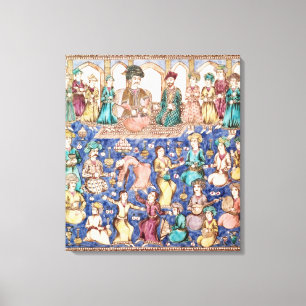 Lienzo Músicos y bailarines