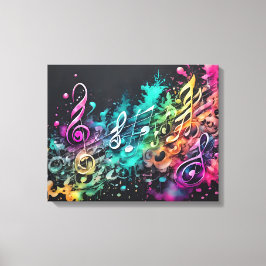 Lienzo musique graffiti