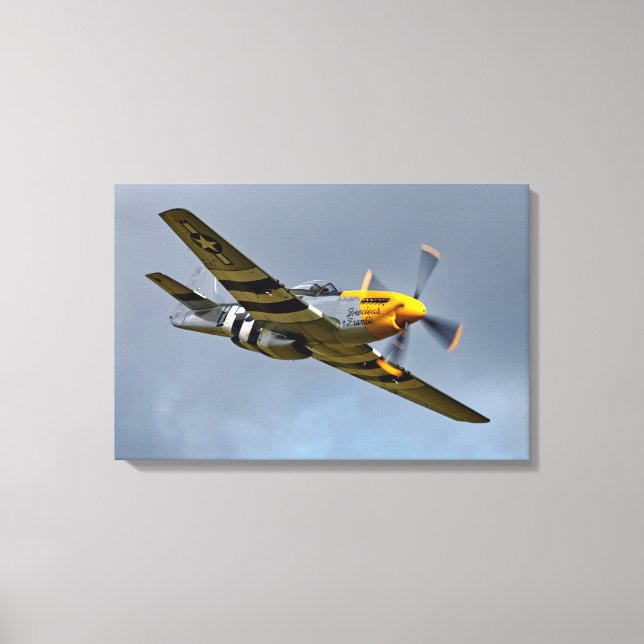 Lienzo Mustang 'Ferocious Frankie', P-51D norteamericano (Anverso)