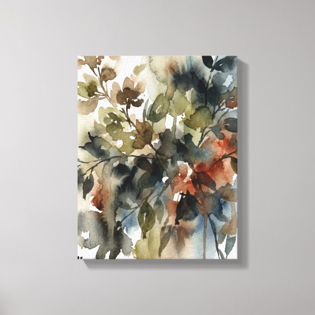 Lienzo Muted Forest Watercolor (Anverso)