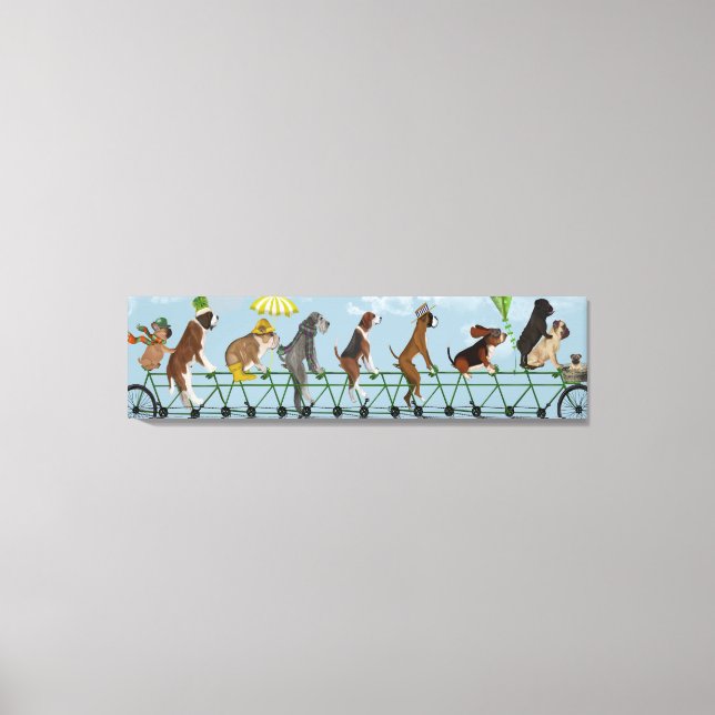 Lienzo Mutley Crew en tándem (Anverso)