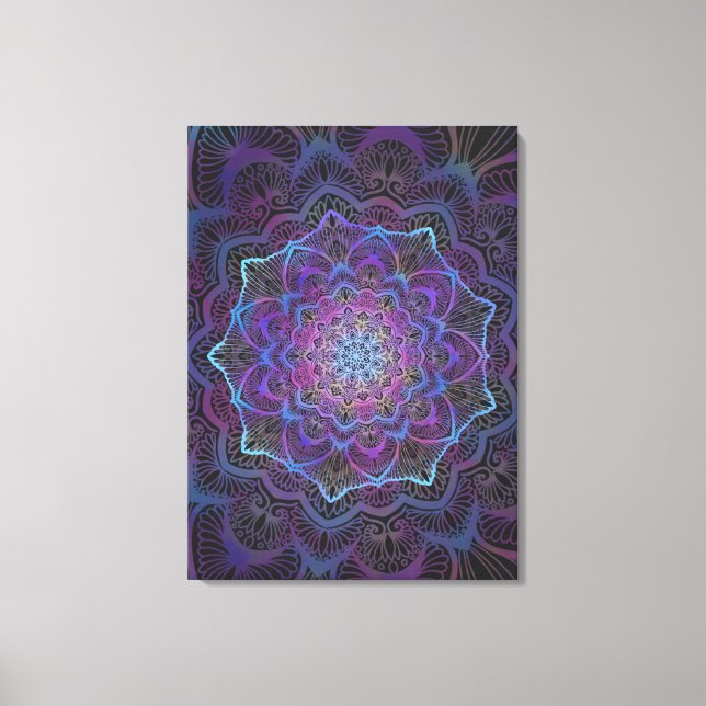 Lienzo Mystic Bloom Mandala (Anverso)
