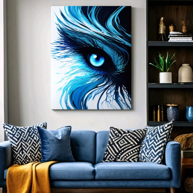 Lienzo Mystic Blue Gaze: The Art That Hypnotizes (Subido por el creador)
