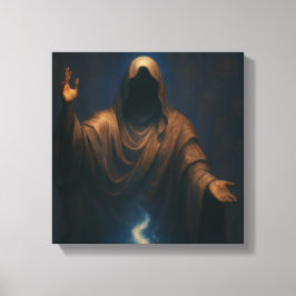Lienzo Mystic Flame Hooded Figure Art Print