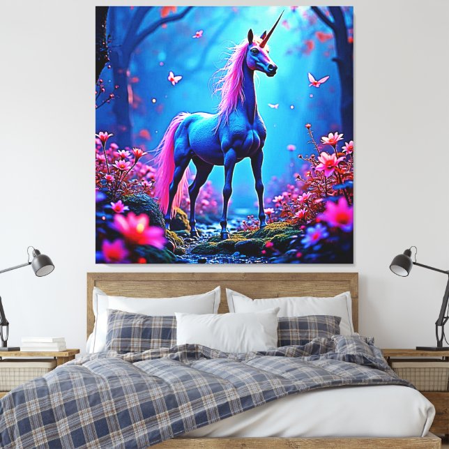 Lienzo Mystical Fantasy Unicorn Art (Insitu(Dormitorio))