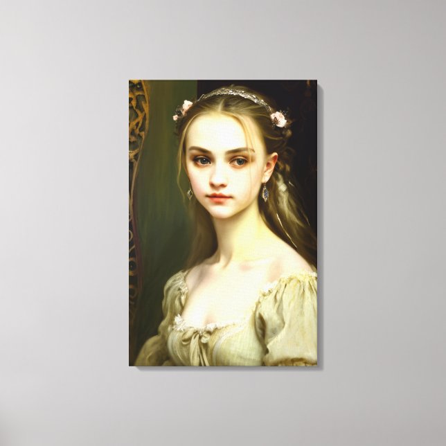 Lienzo Mystique en Grace #026: Noble silencio (Anverso)