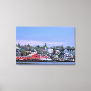 Lienzo N.A. Canadá, Nueva Escocia. Una vista de Lunenburg