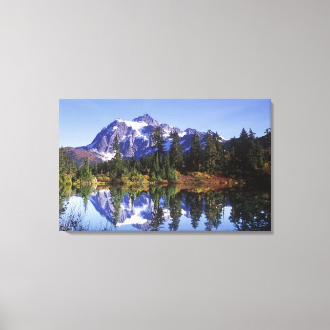 Lienzo N.A., EE. UU., Washington, Mt. Baker y Snoqualmie (Anverso)
